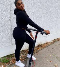 She also rides Hand Scooty when she finds time.
